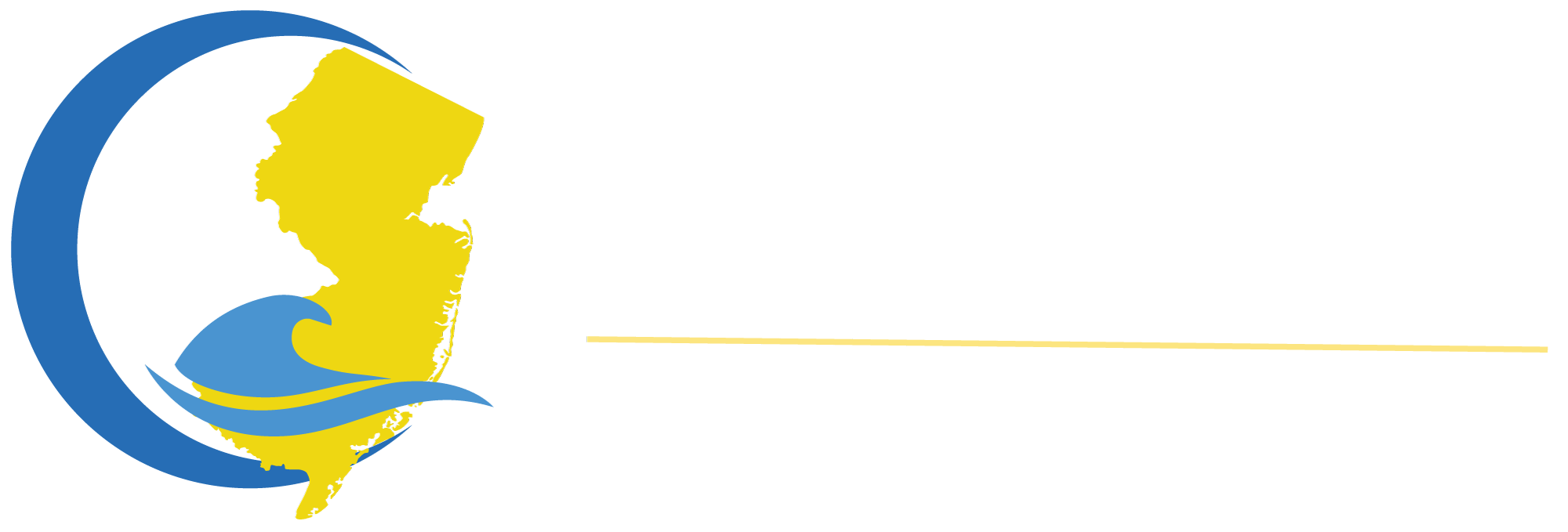 Jersey Strong Coastal Coalition Logo in White